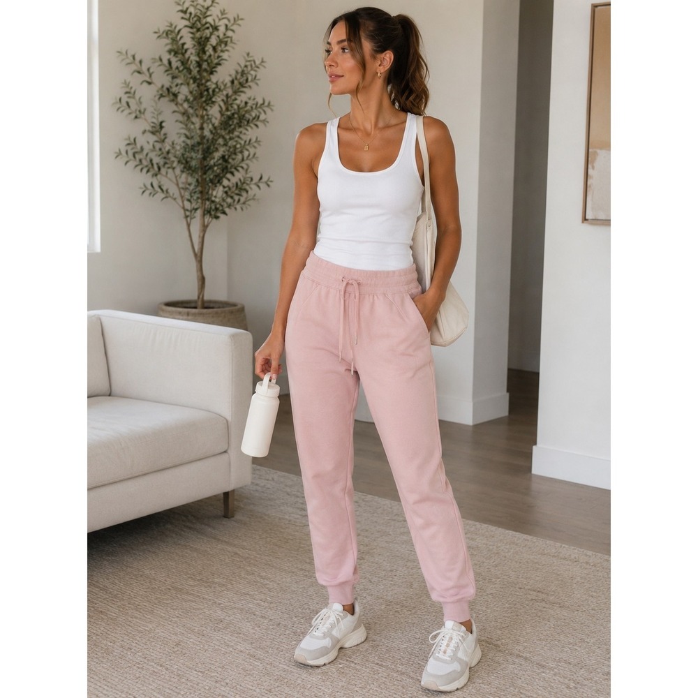 Lululemon Scuba High Rise Jogger Blush Pink Size 4 LW5CX3S